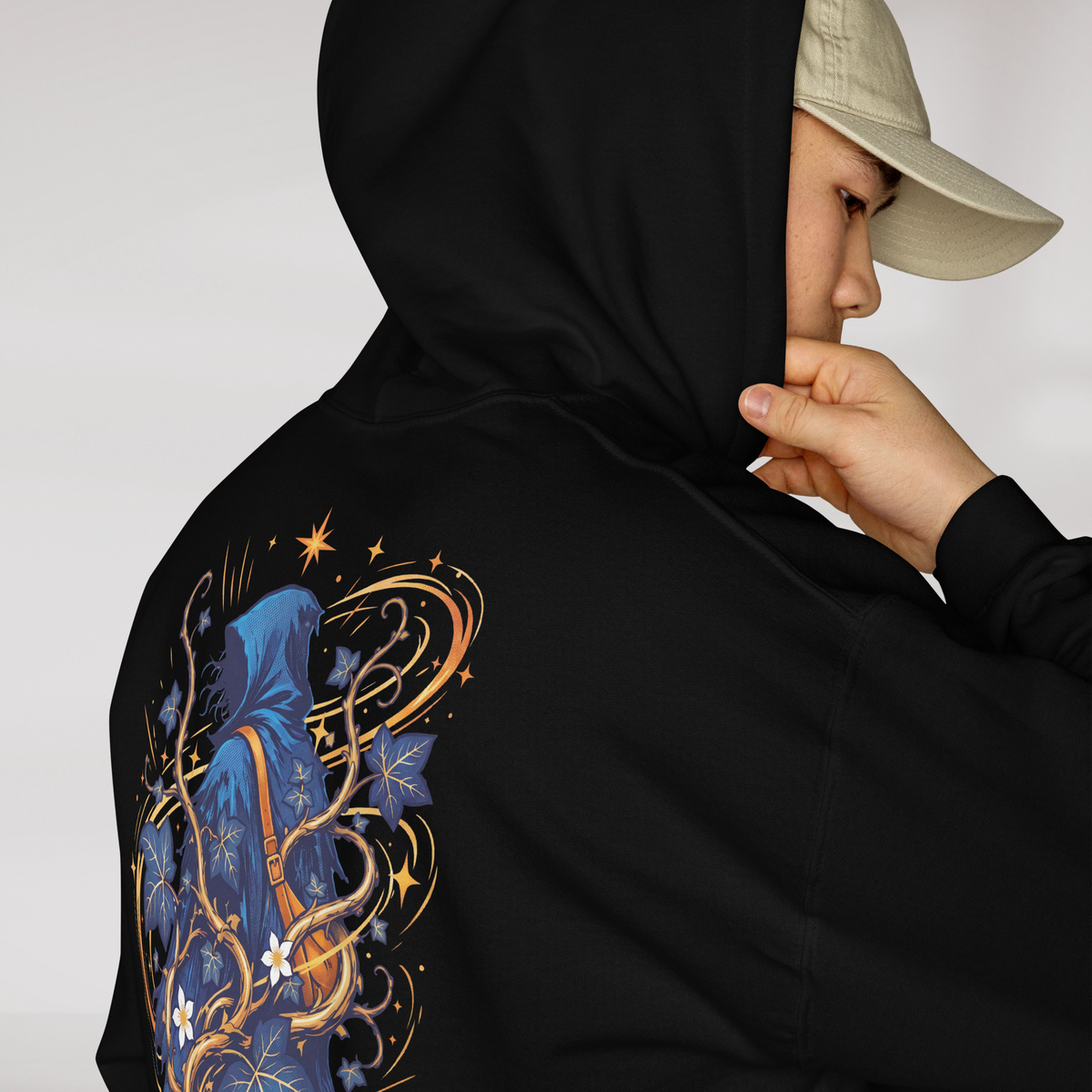 Ivy Wanderer Hoodie Vibrant (M) – Farbe Schwarz – Ansicht 5