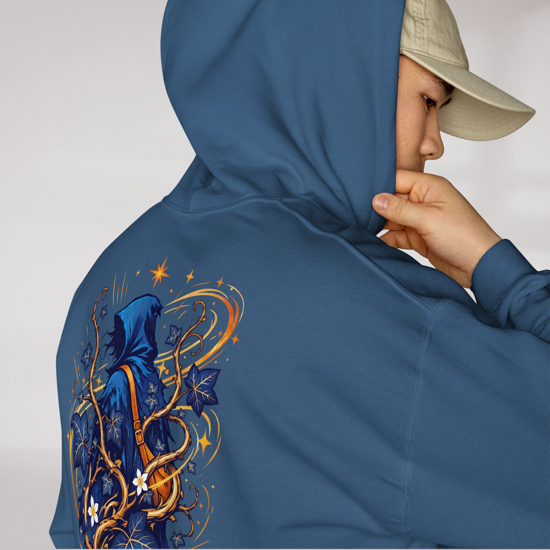 Ivy Wanderer Hoodie Vibrant (M) – Farbe Indigoblau – Ansicht 4