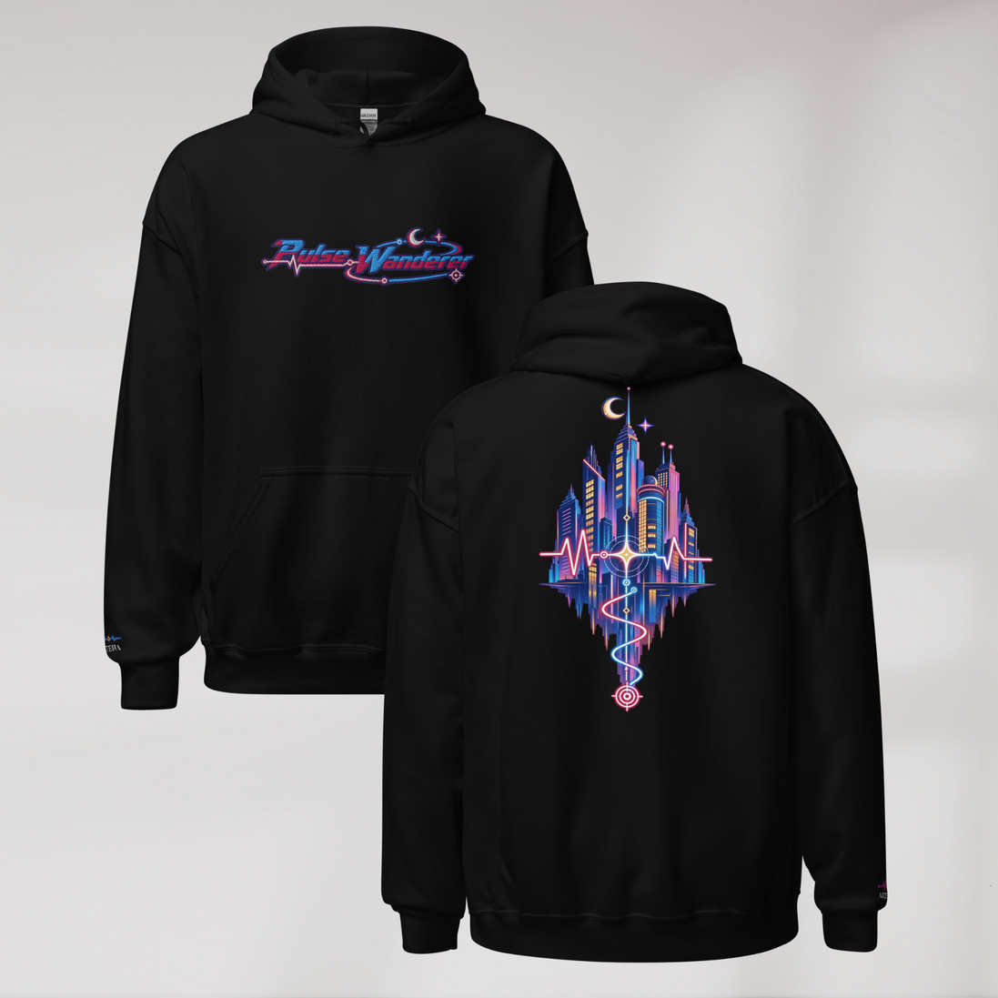 Pulse Wanderer Hoodie Soft Pink ver. – Farbe Schwarz – Ansicht 1