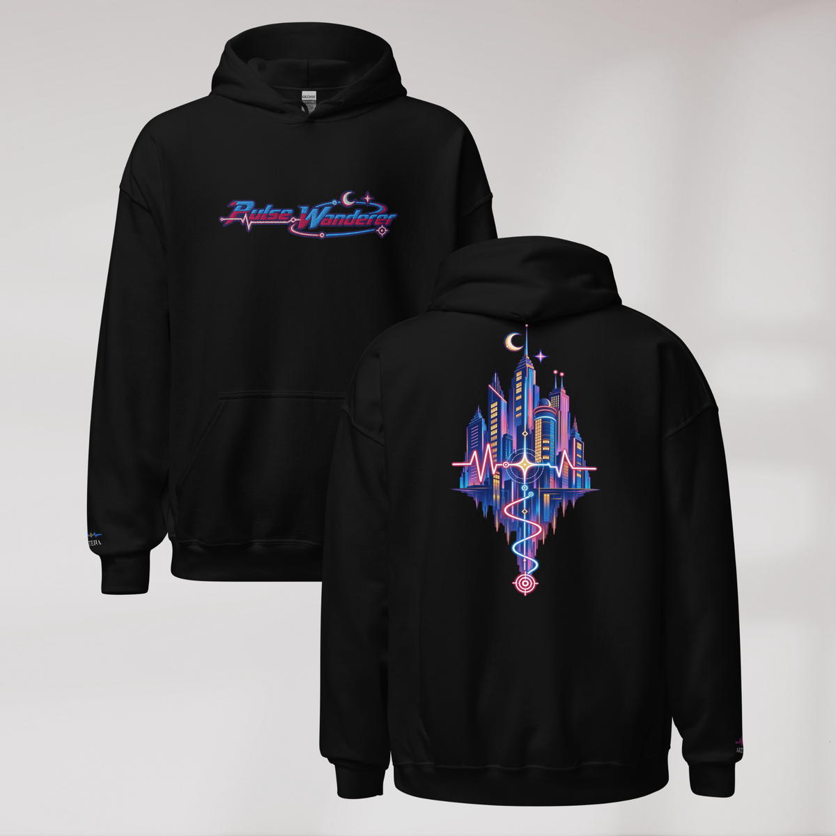 Pulse Wanderer Hoodie Soft Pink ver. – Farbe Schwarz – Ansicht 1