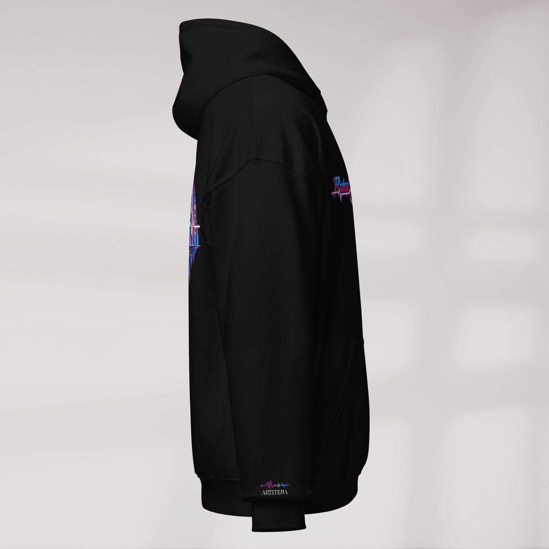 Pulse Wanderer Hoodie Soft Pink ver. – Farbe Schwarz – Ansicht 2