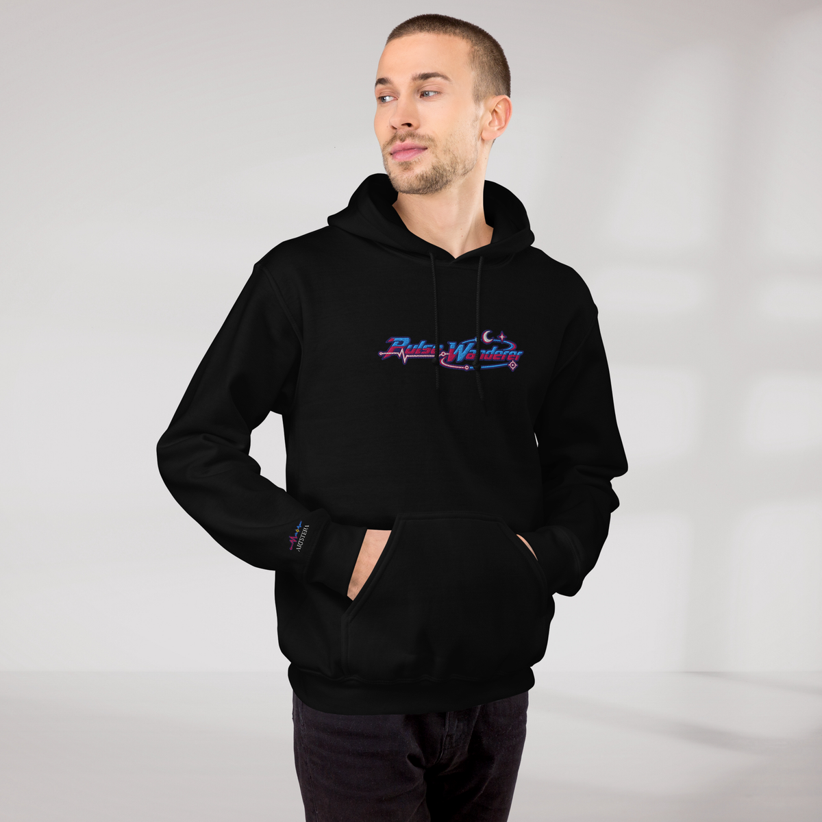 Pulse Wanderer Hoodie Soft Pink ver. – Farbe Schwarz – Ansicht 8