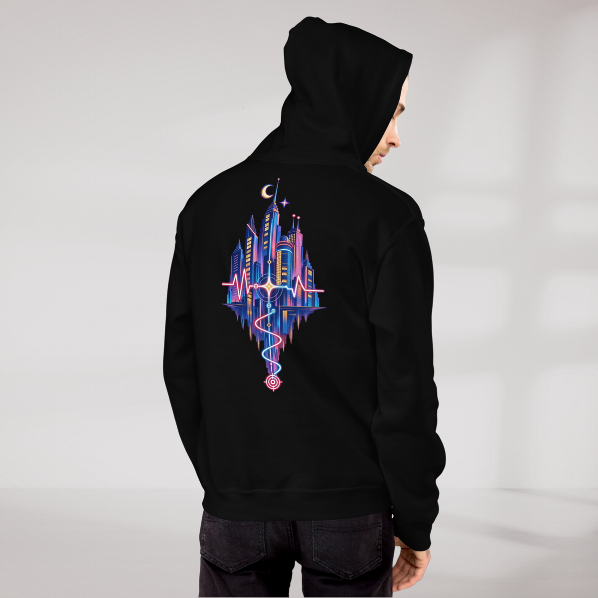 Pulse Wanderer Hoodie Soft Pink ver. – Farbe Schwarz – Ansicht 9