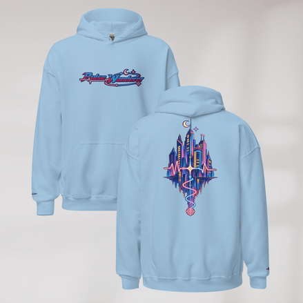 Pulse Wanderer Hoodie Soft Pink ver. – Farbe Hellblau – Ansicht 1