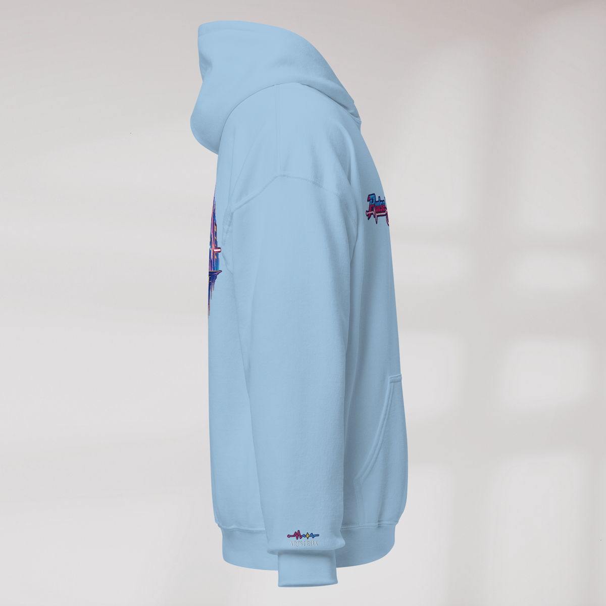 Pulse Wanderer Hoodie Soft Pink ver. – Farbe Hellblau – Ansicht 2