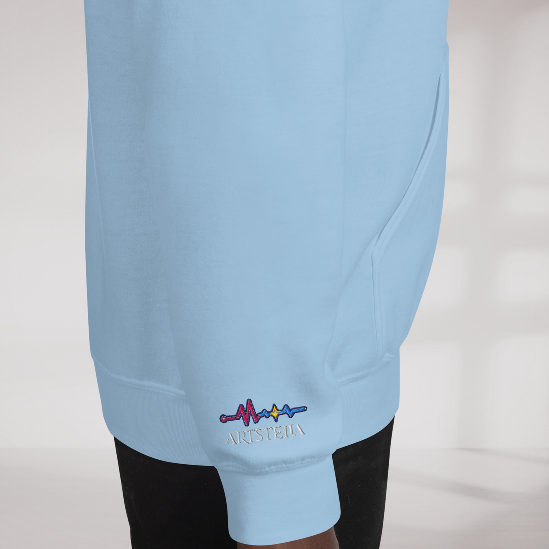 Pulse Wanderer Hoodie Soft Pink ver. – Farbe Hellblau – Ansicht 6