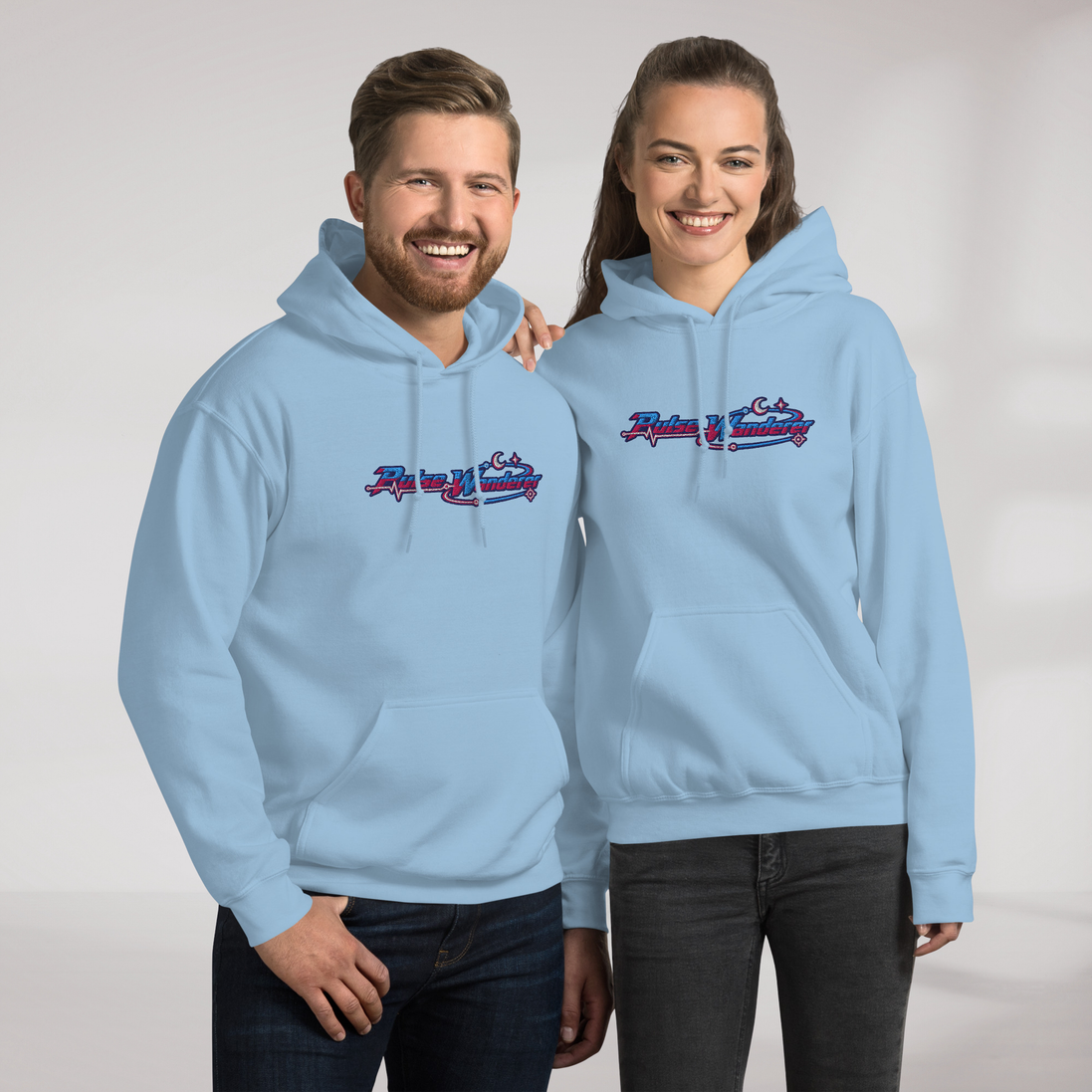 Pulse Wanderer Hoodie Soft Pink ver. – Farbe Hellblau – Ansicht 7