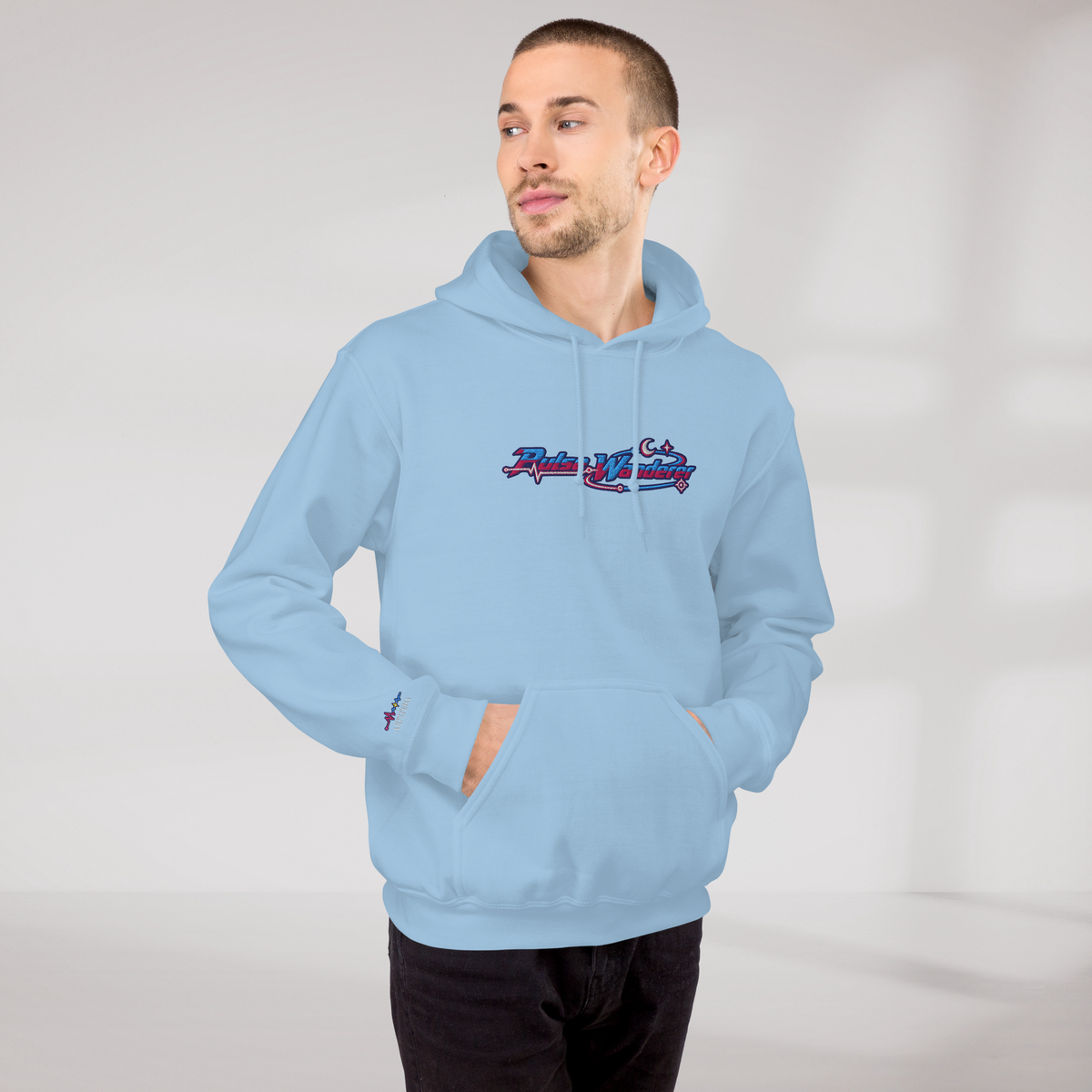 Pulse Wanderer Hoodie Soft Pink ver. – Farbe Hellblau – Ansicht 8