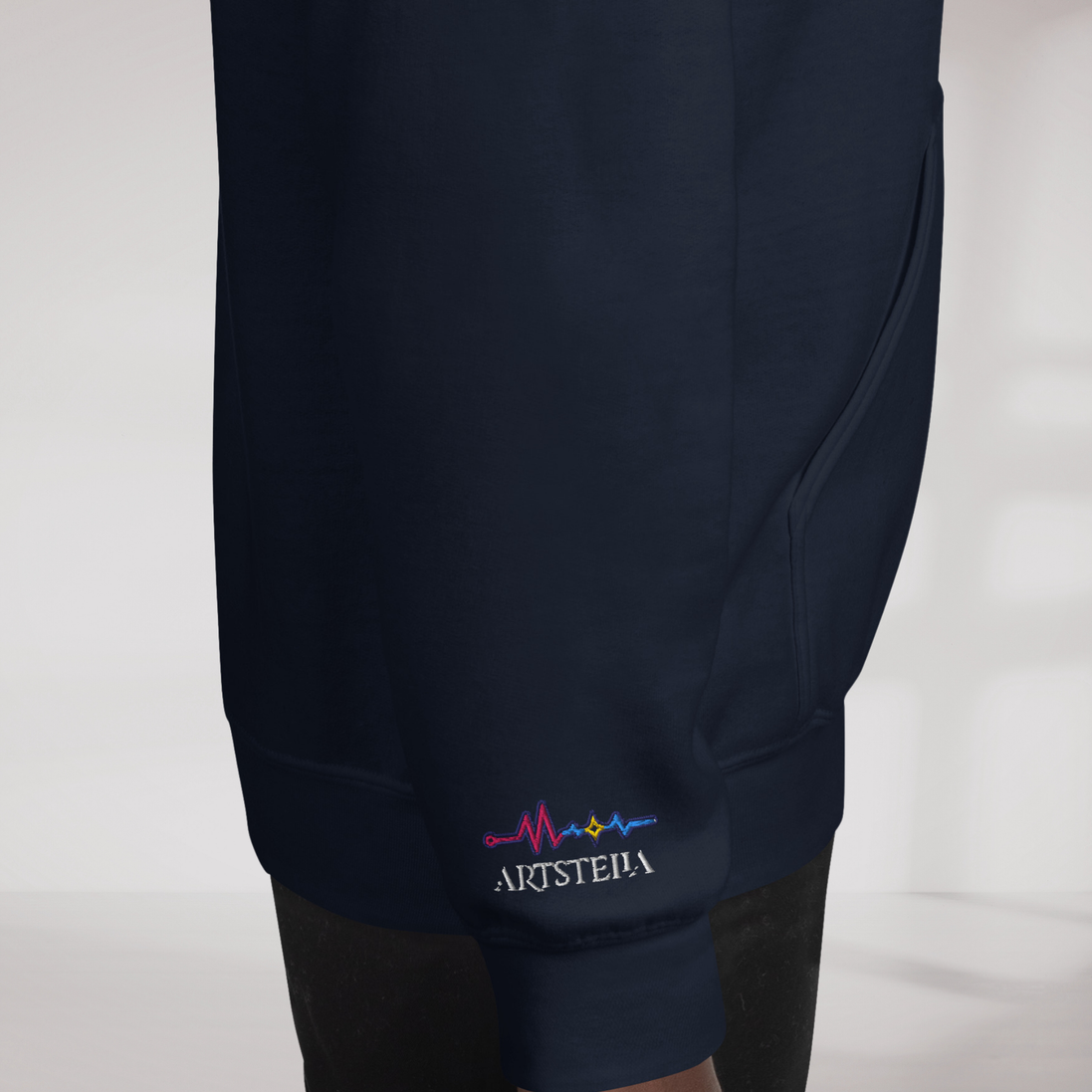 Pulse Wanderer Hoodie Soft Pink ver. – Farbe Navy – Ansicht 6