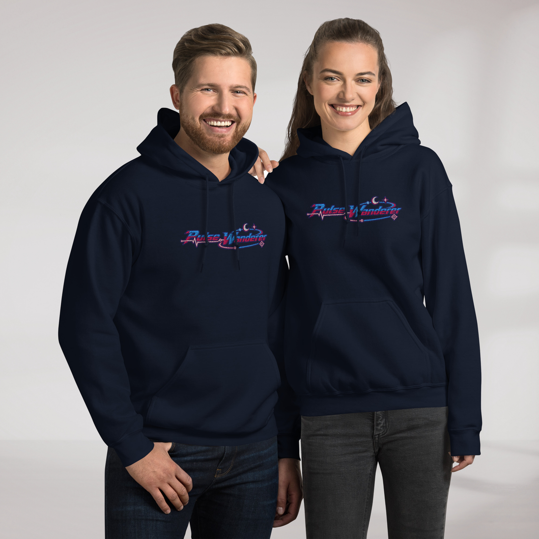 Pulse Wanderer Hoodie Soft Pink ver. – Farbe Navy – Ansicht 7