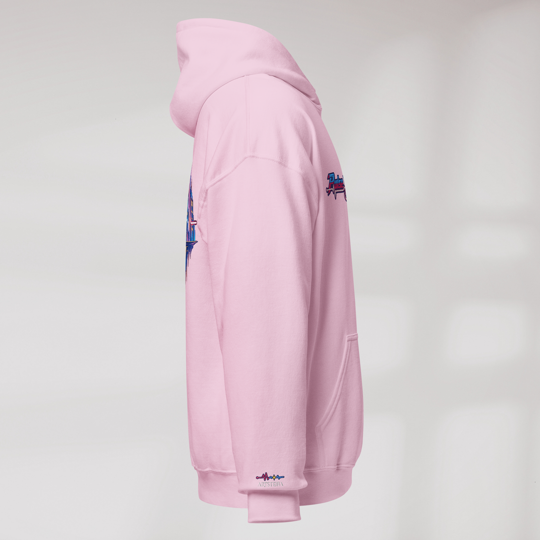 Pulse Wanderer Hoodie Soft Pink ver. – Farbe Pink – Ansicht 2