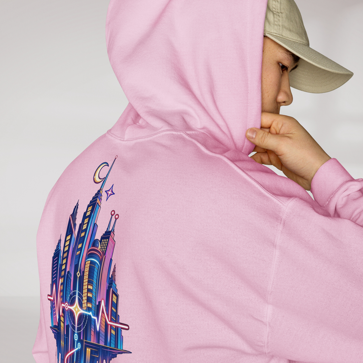 Pulse Wanderer Hoodie Soft Pink ver. – Farbe Pink – Ansicht 5