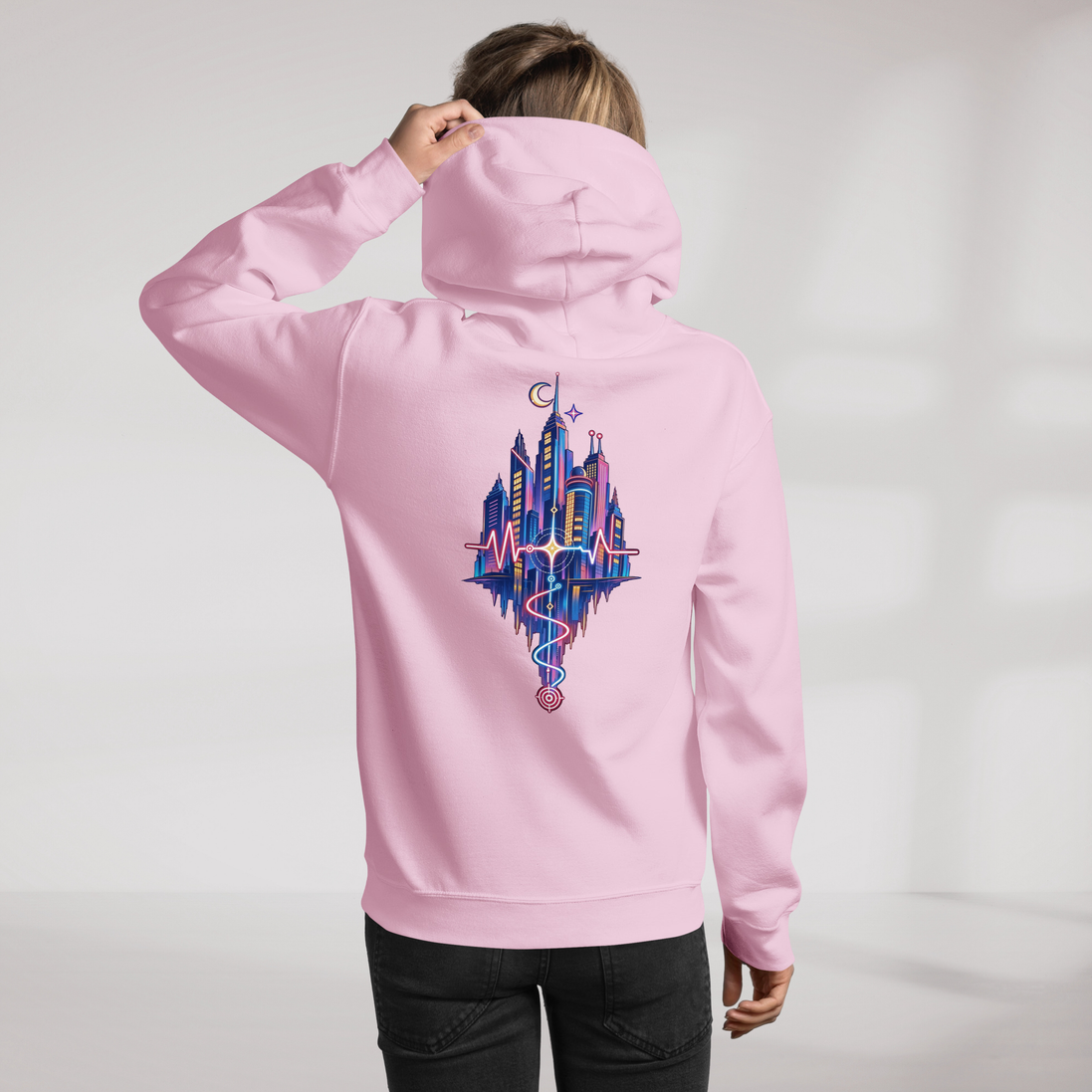 Pulse Wanderer Hoodie Soft Pink ver. – Farbe Pink – Ansicht 9