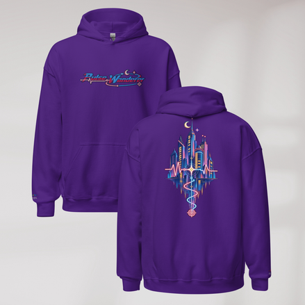 Pulse Wanderer Hoodie Soft Pink ver. – Farbe Lila – Ansicht 1