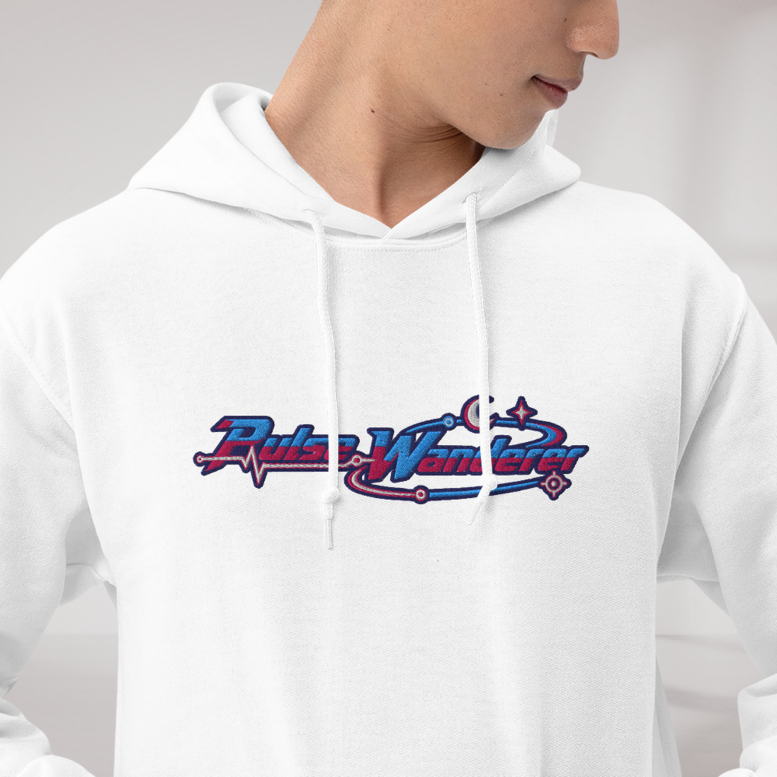 Pulse Wanderer Hoodie Soft Pink ver. – Farbe Weiß – Ansicht 4