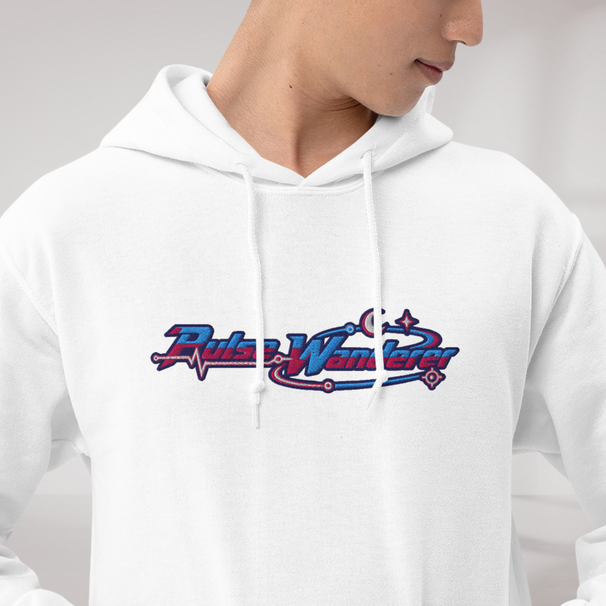 Pulse Wanderer Hoodie Soft Pink ver. – Farbe Weiß – Ansicht 4