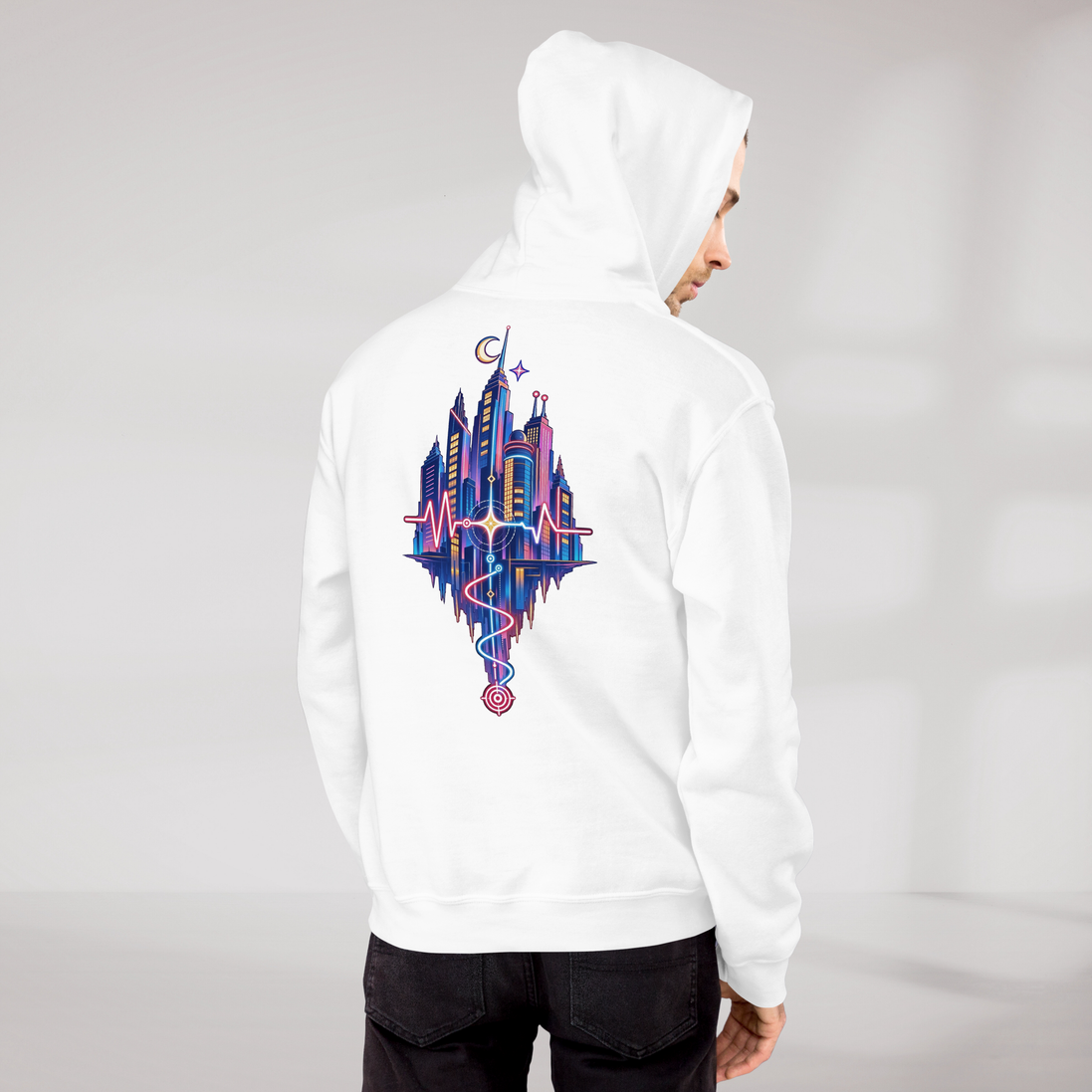 Pulse Wanderer Hoodie Soft Pink ver. – Farbe Weiß – Ansicht 9