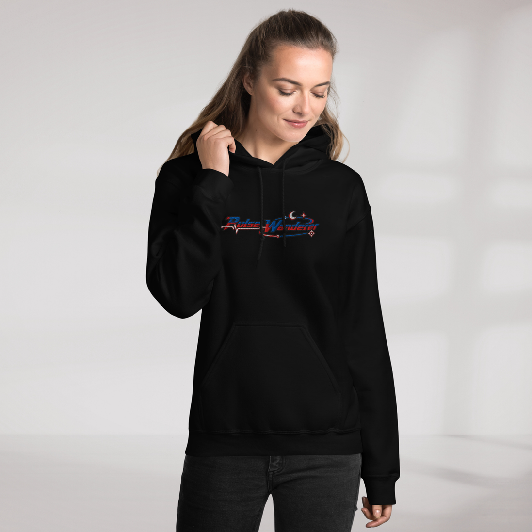 Pulse Wanderer Hoodie Rot ver. – Farbe Schwarz – Ansicht 10