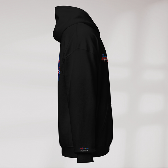 Pulse Wanderer Hoodie Rot ver. – Farbe Schwarz – Ansicht 2