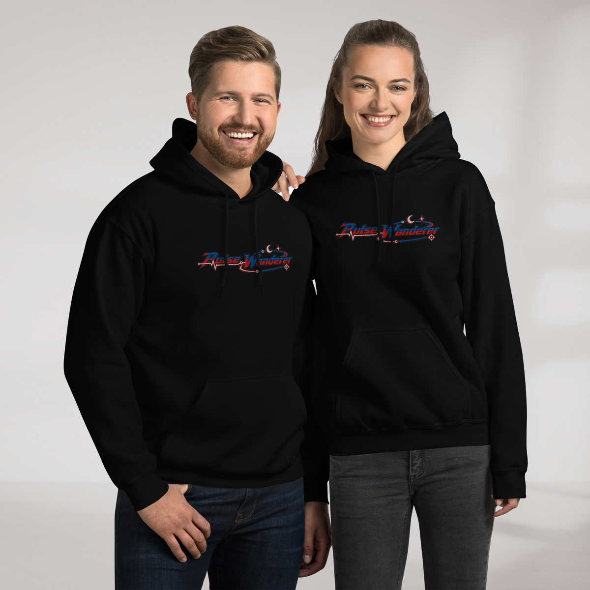 Pulse Wanderer Hoodie Rot ver. – Farbe Schwarz – Ansicht 7