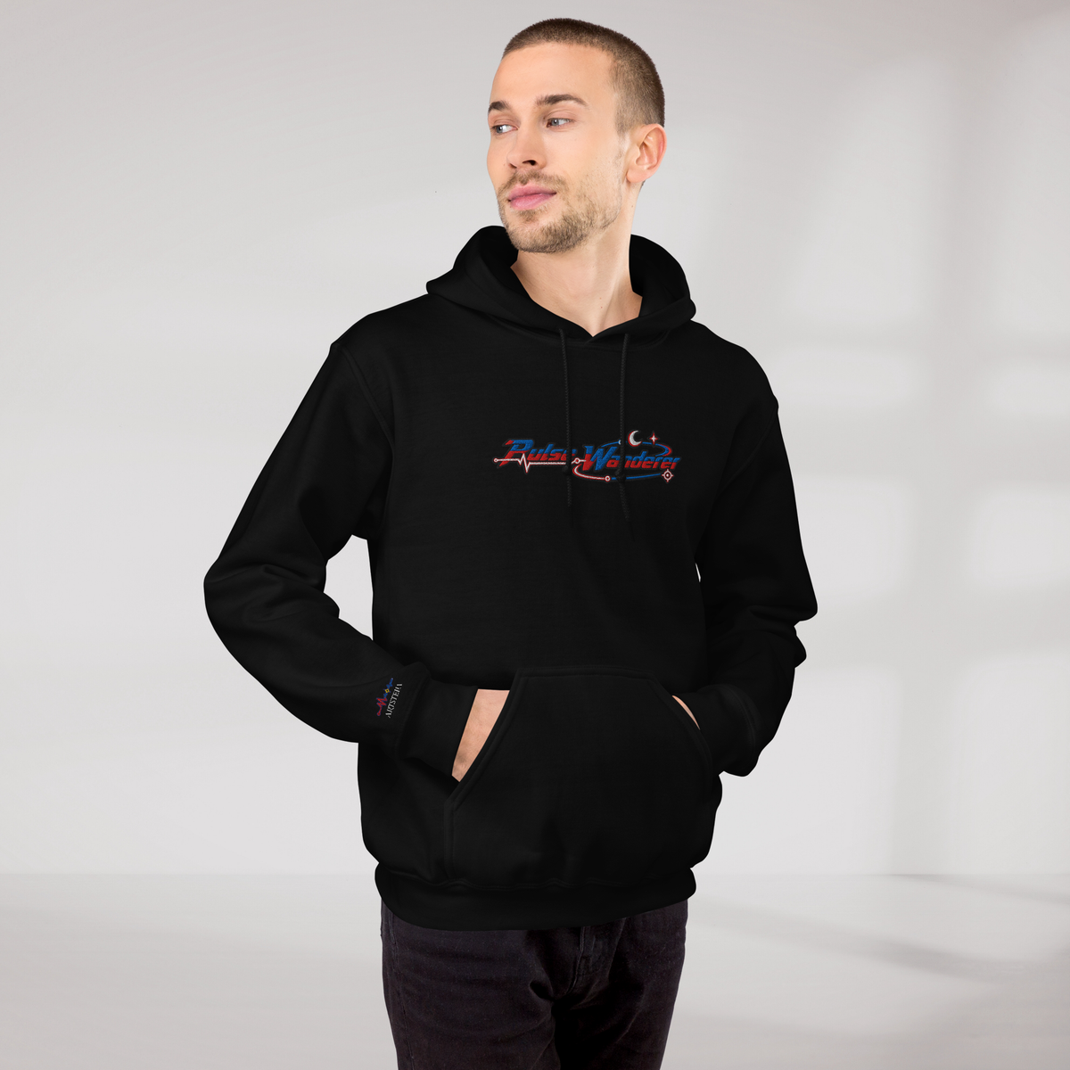 Pulse Wanderer Hoodie Rot ver. – Farbe Schwarz – Ansicht 8