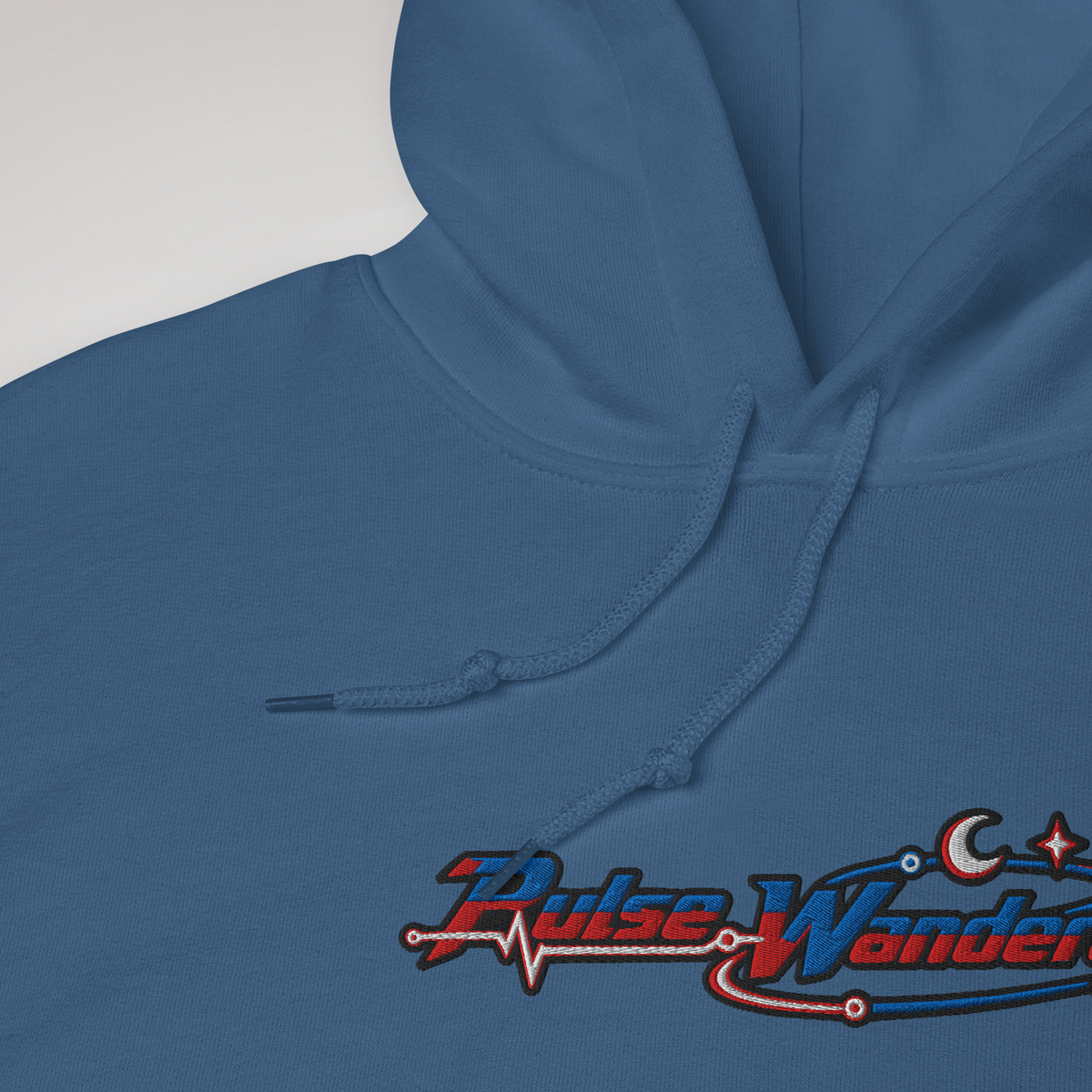 Pulse Wanderer Hoodie Rot ver. – Farbe Indigoblau – Ansicht 3
