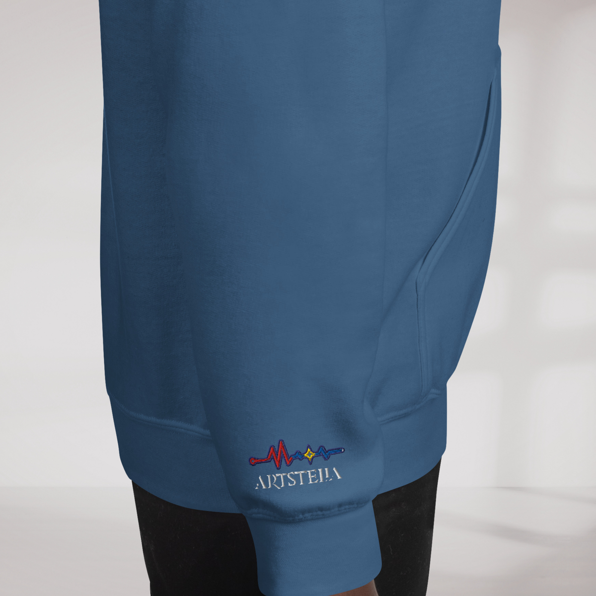 Pulse Wanderer Hoodie Rot ver. – Farbe Indigoblau – Ansicht 6