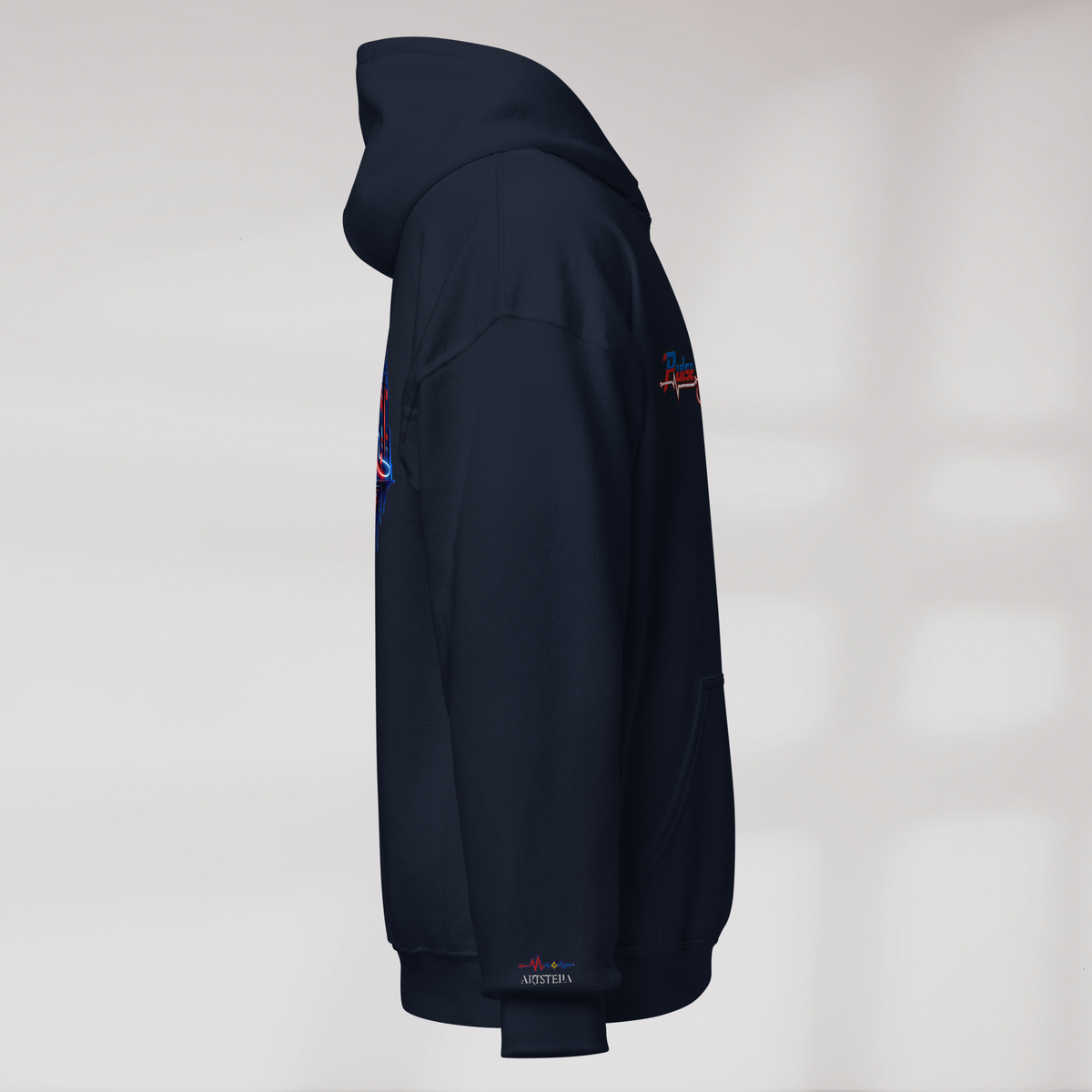 Pulse Wanderer Hoodie Rot ver. – Farbe Navy – Ansicht 2