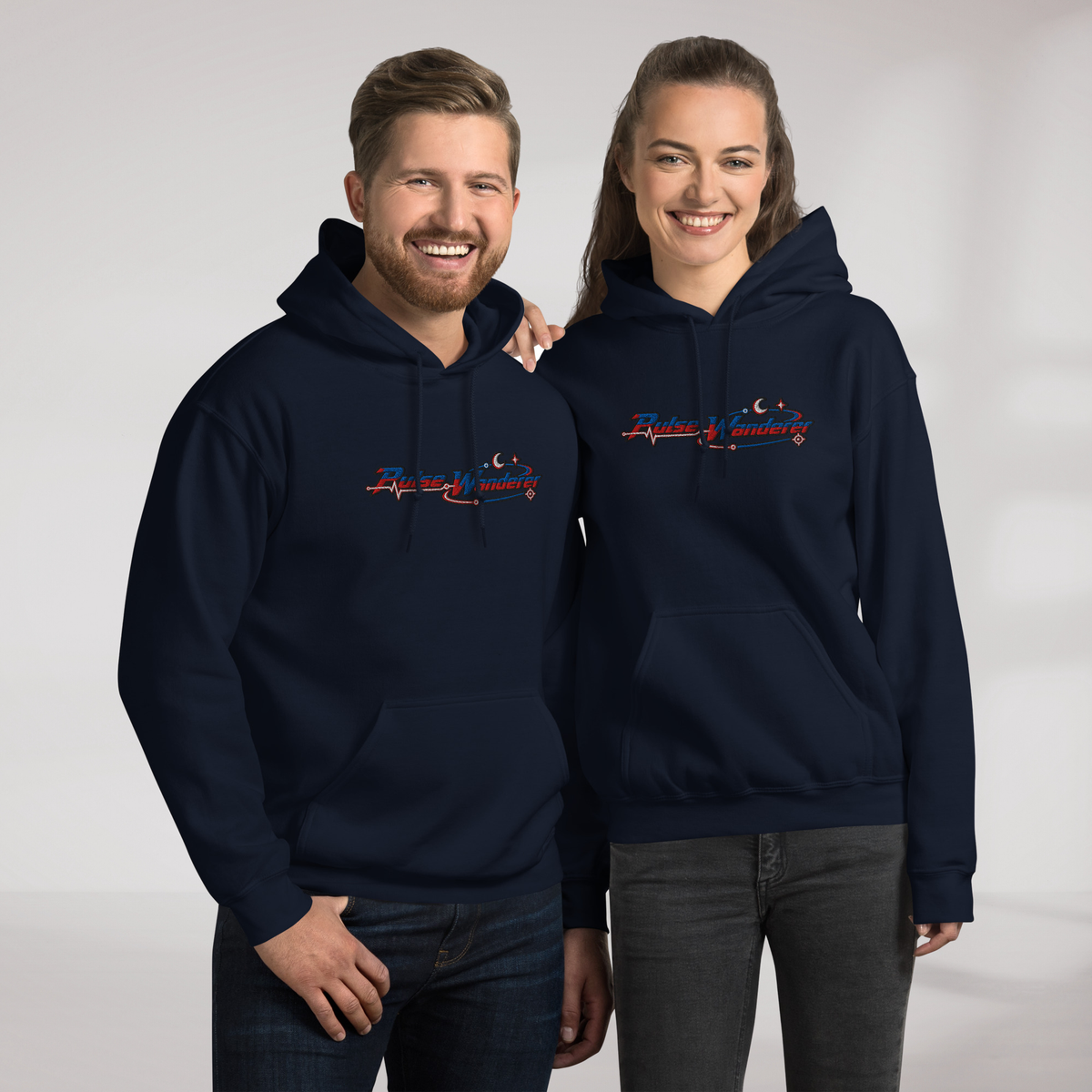 Pulse Wanderer Hoodie Rot ver. – Farbe Navy – Ansicht 7