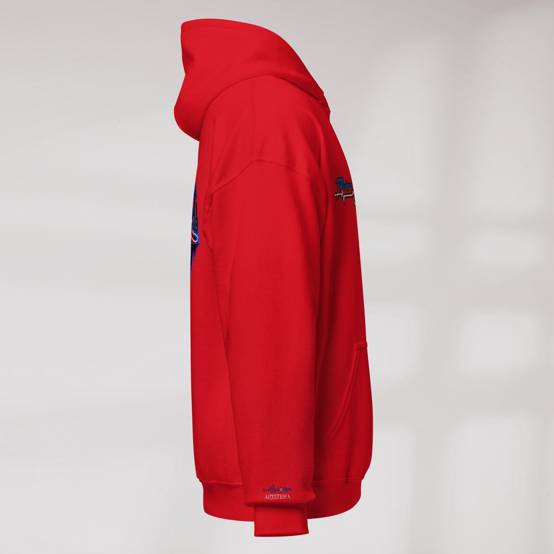 Pulse Wanderer Hoodie Rot ver. – Farbe Rot – Ansicht 2