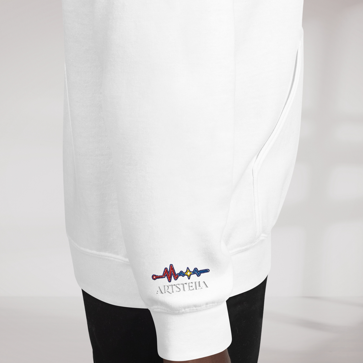 Pulse Wanderer Hoodie Rot ver. – Farbe Weiß – Ansicht 6