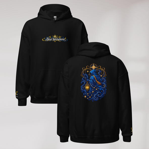 Star Wanderer Hoodie Blau ver. – Farbe Schwarz – Ansicht 1