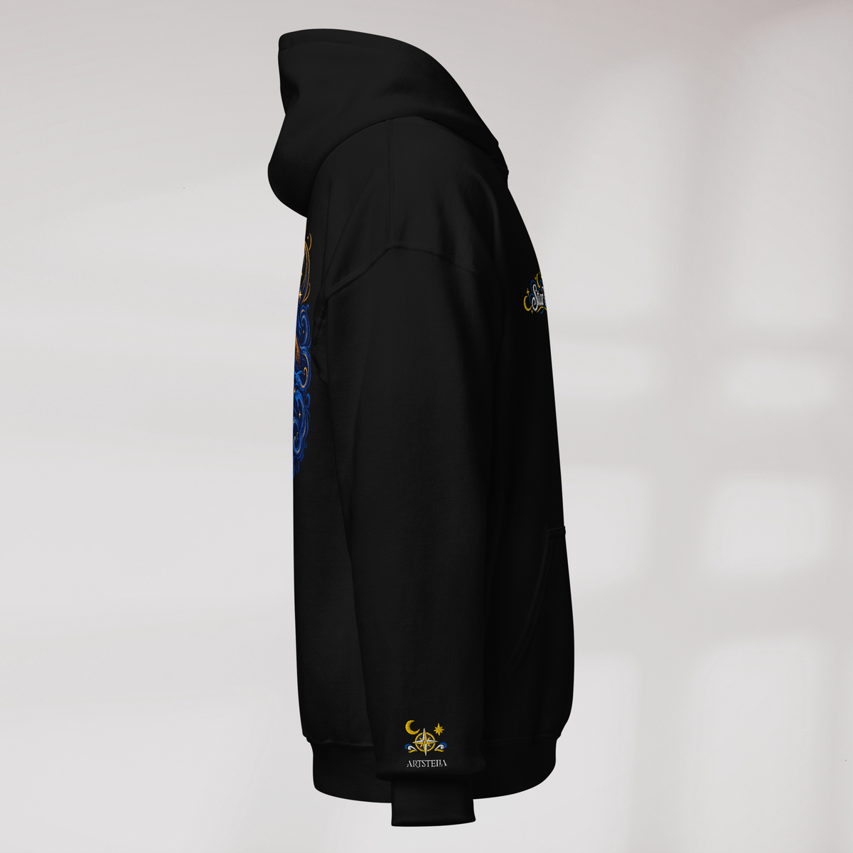 Star Wanderer Hoodie Blau ver. – Farbe Schwarz – Ansicht 2