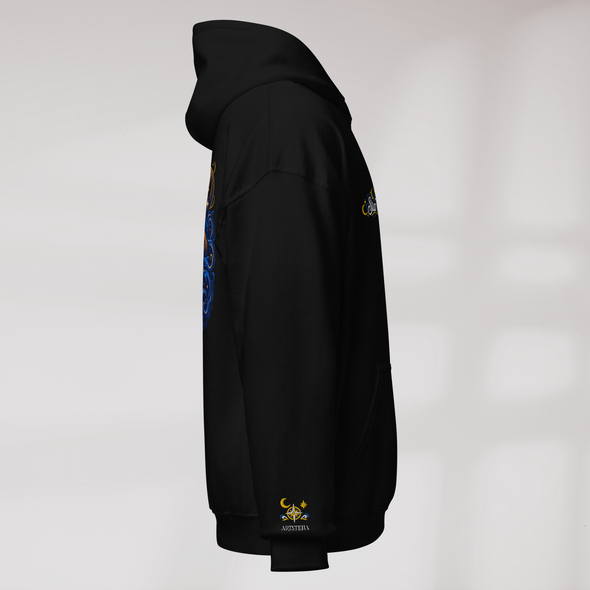 Star Wanderer Hoodie Blau ver. – Farbe Schwarz – Ansicht 2