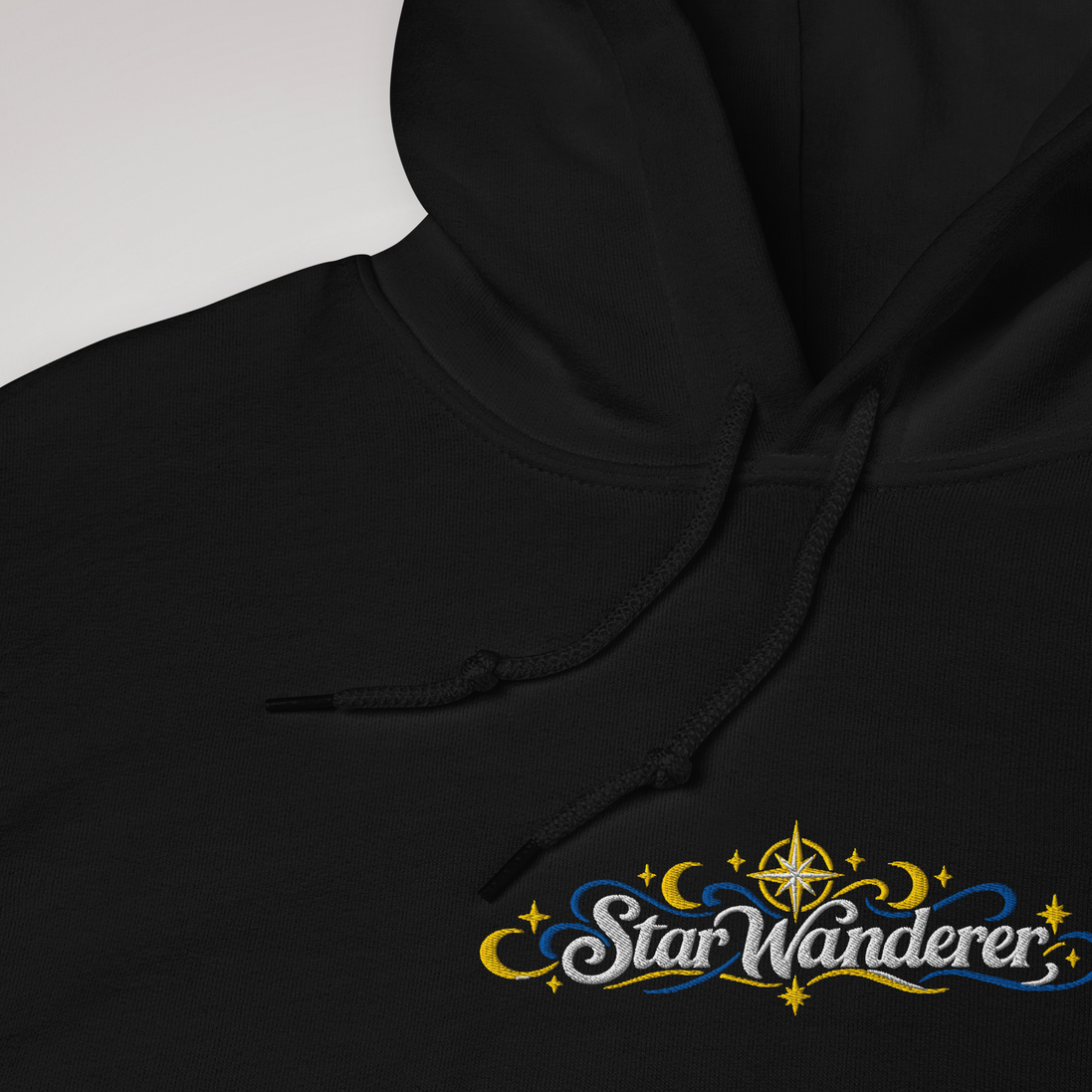 Star Wanderer Hoodie Blau ver. – Farbe Schwarz – Ansicht 3