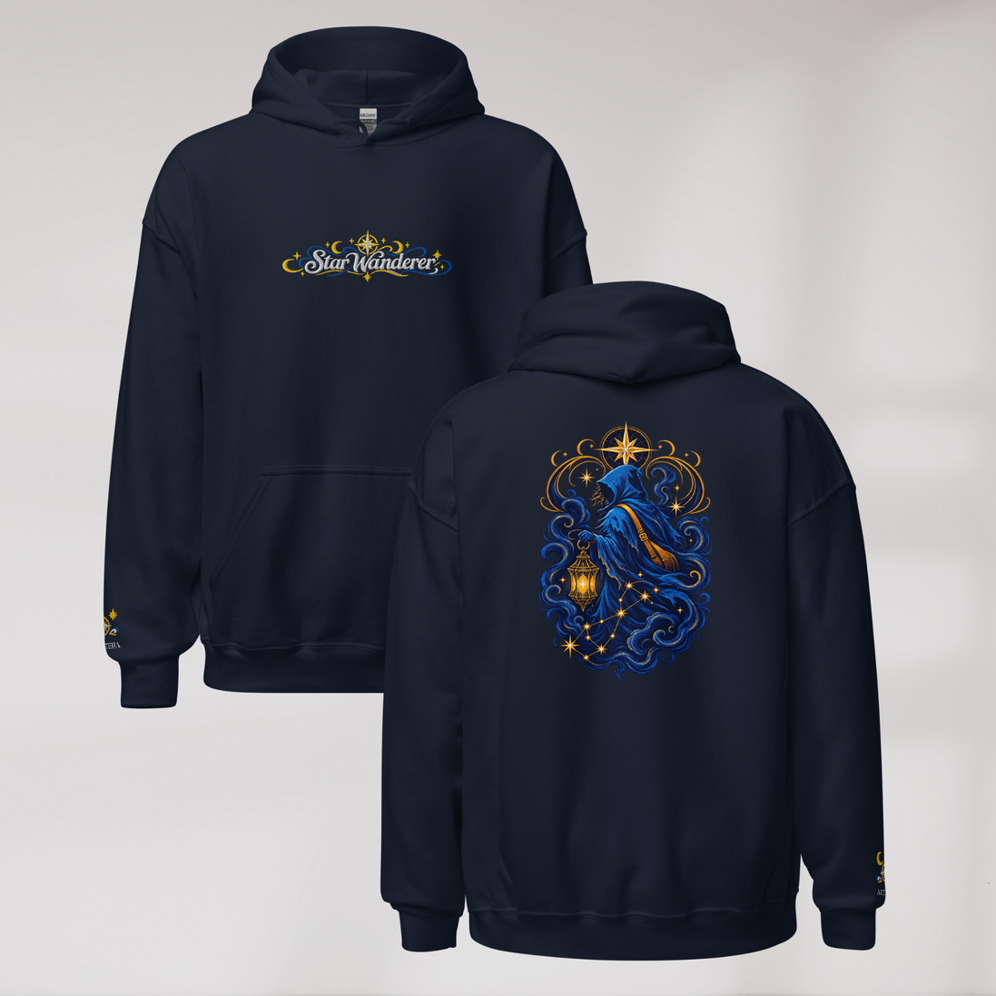 Star Wanderer Hoodie Blau ver. – Farbe Navy – Ansicht 1