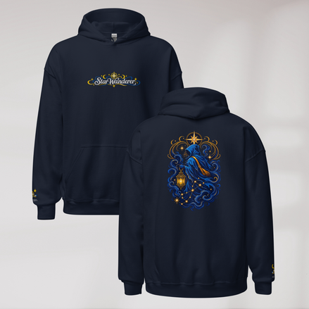 Star Wanderer Hoodie Blau ver. – Farbe Navy – Ansicht 1