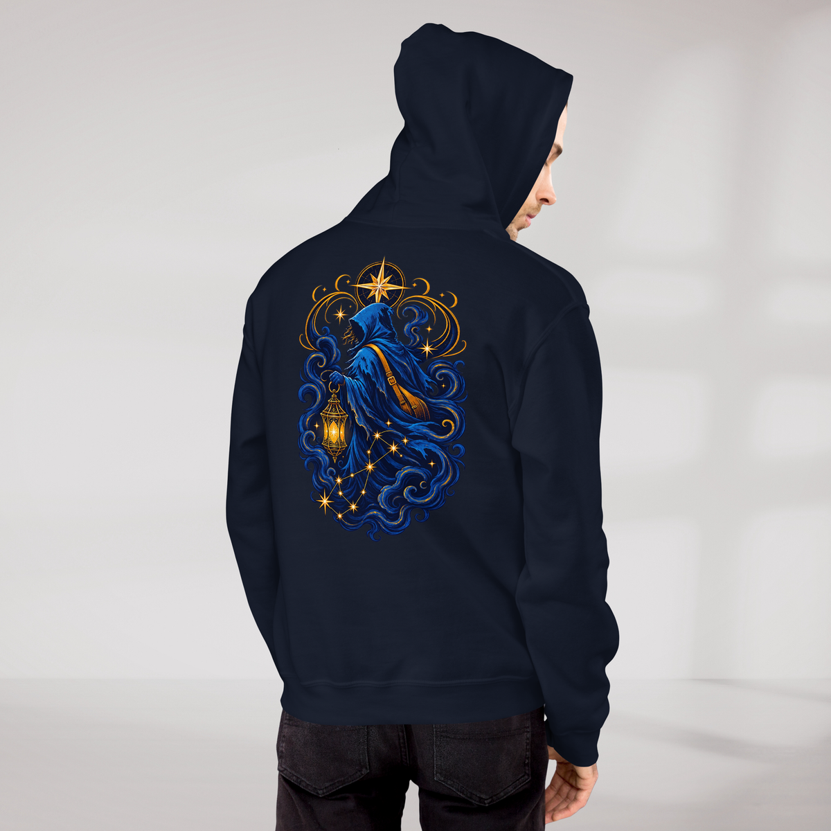 Star Wanderer Hoodie Blau ver. – Farbe Navy – Ansicht 9