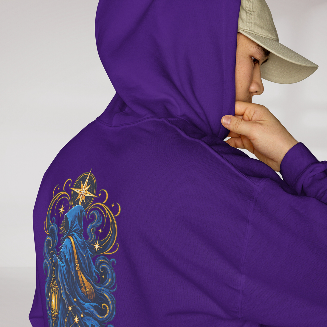 Star Wanderer Hoodie Blau ver. – Farbe Lila – Ansicht 7