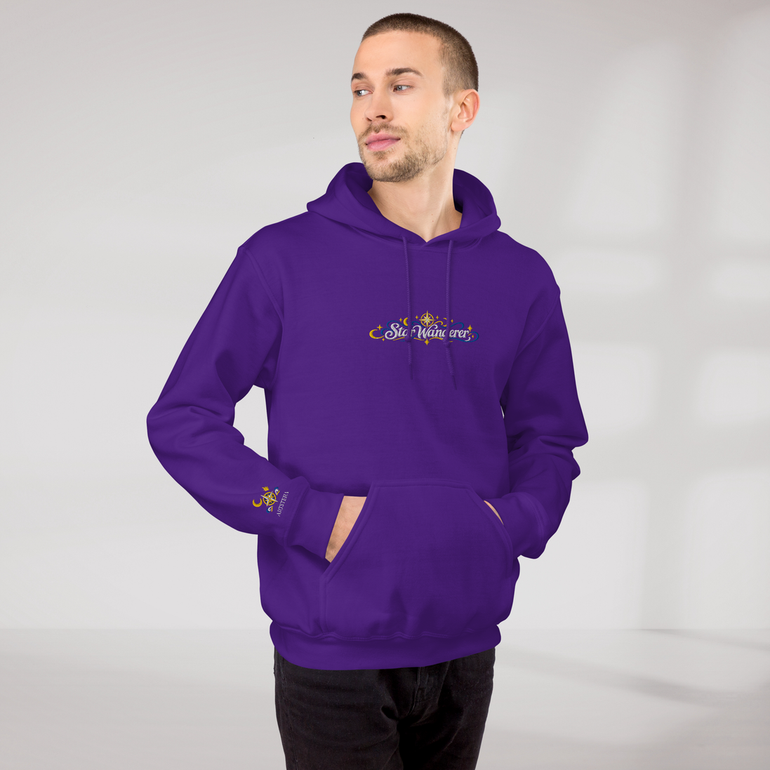 Star Wanderer Hoodie Blau ver. – Farbe Lila – Ansicht 8