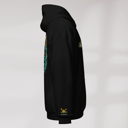 Star Wanderer Hoodie Retro – Farbe Schwarz – Ansicht 2