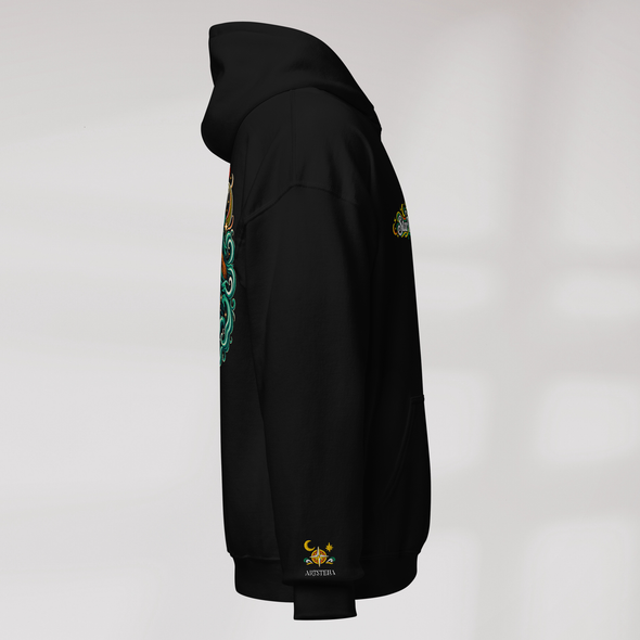 Star Wanderer Hoodie Retro – Farbe Schwarz – Ansicht 2