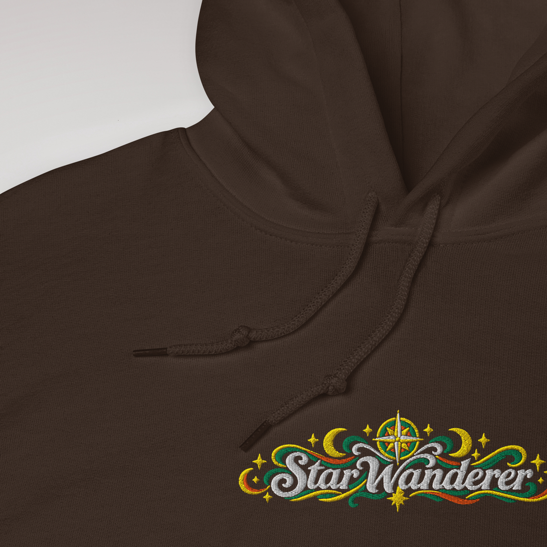 Star Wanderer Hoodie Retro – Farbe Dunkle Schokolade – Ansicht 3