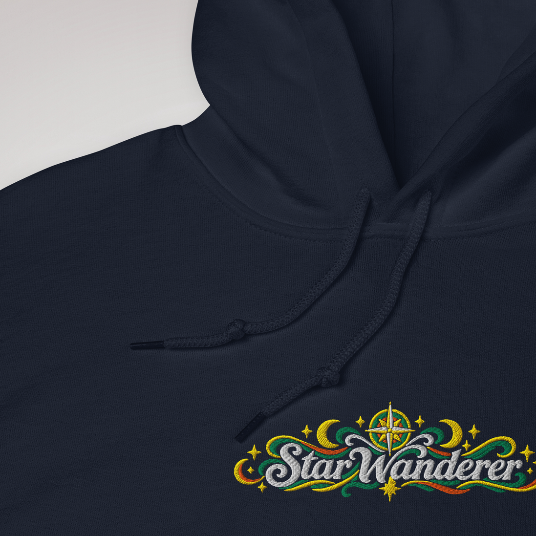Star Wanderer Hoodie Retro – Farbe Navy – Ansicht 3