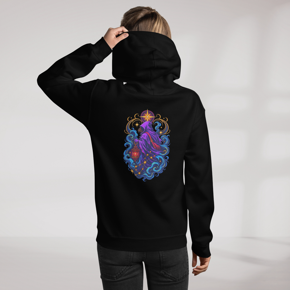 Star Wanderer Hoodie Vibrant – Farbe Schwarz – Ansicht 11