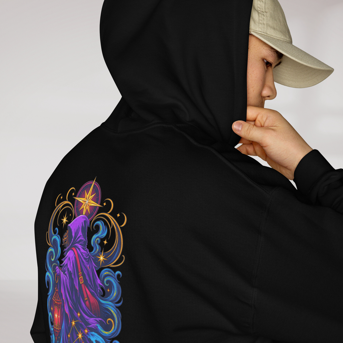 Star Wanderer Hoodie Vibrant – Farbe Schwarz – Ansicht 6