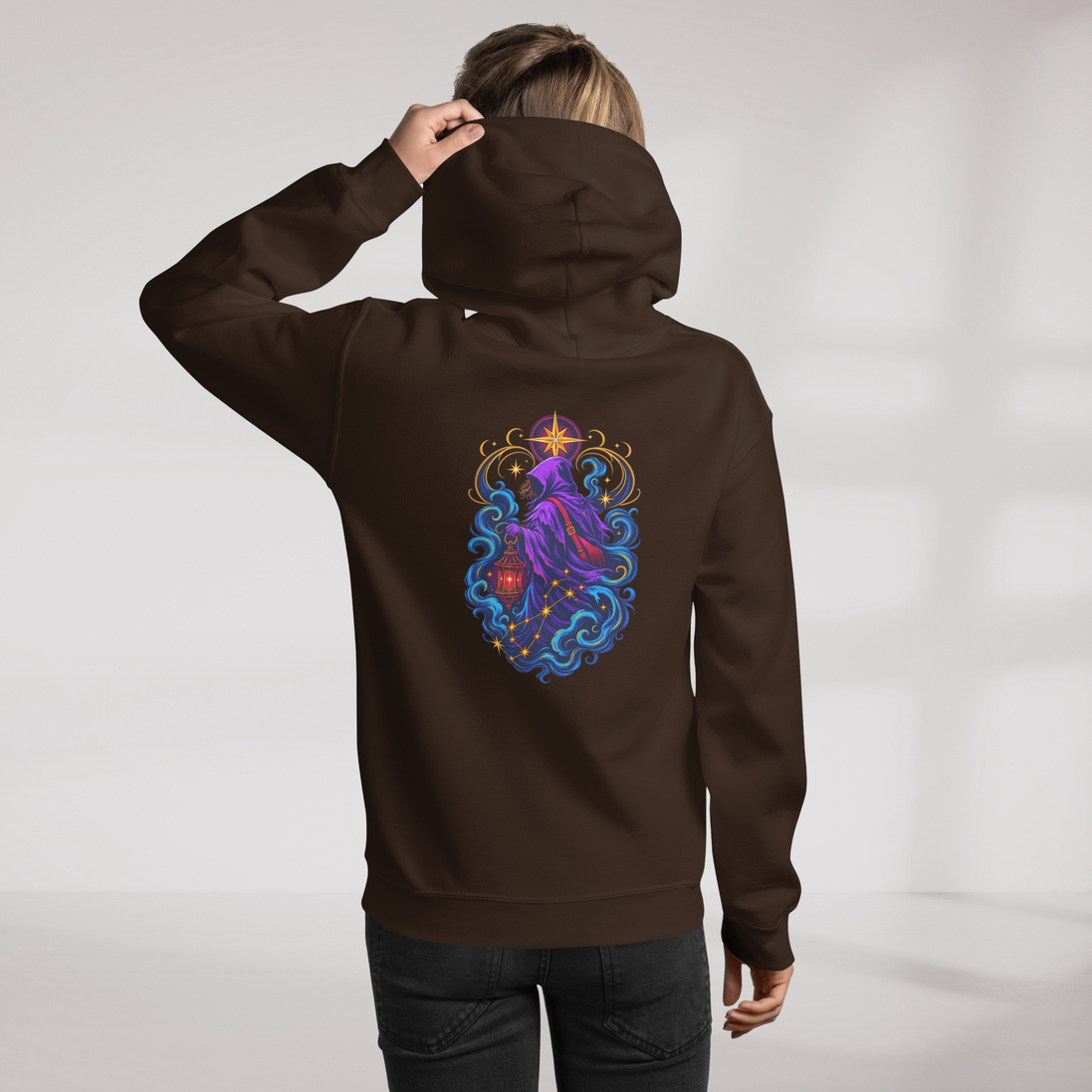 Star Wanderer Hoodie Vibrant – Farbe Dunkle Schokolade – Ansicht 11