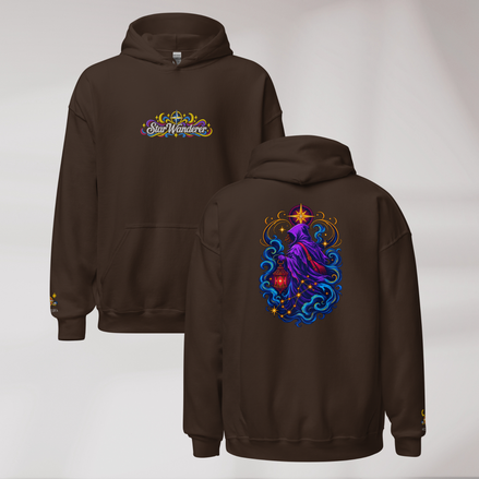 Star Wanderer Hoodie Vibrant – Farbe Dunkle Schokolade – Ansicht 1