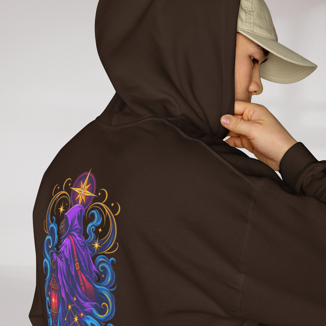 Star Wanderer Hoodie Vibrant – Farbe Dunkle Schokolade – Ansicht 6