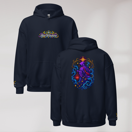 Star Wanderer Hoodie Vibrant – Farbe Navy – Ansicht 1